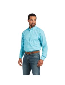 Camisas De Traje Ariat Solid Slub Classic Fit Hombre Multicolor | FYNC69784