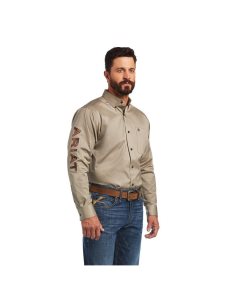 Camisas De Traje Ariat Team Logo Twill Classic Fit Hombre Camuflaje | SDFM02976