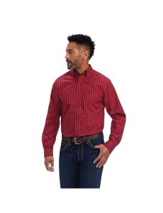 Camisas De Traje Ariat Team Mariano Fitted Hombre Rojas | UWTX47832