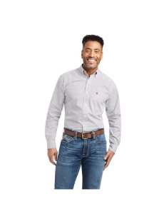 Camisas De Traje Ariat WARWICK Fitted Hombre Blancas | KZEL40792