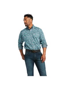 Camisas De Traje Ariat Wrinkle Free Harrison Classic Fit Hombre Multicolor | SPCJ29456