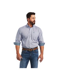 Camisas De Traje Ariat Wrinkle Free Sire Classic Fit Hombre Blancas | TCUM49560