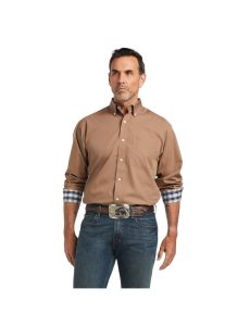 Camisas De Traje Ariat Wrinkle Free Solid Classic Fit Hombre Multicolor | TOAN57189