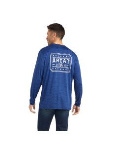 Camiseta Ariat Charger 93 Liberty Hombre Azules | EOLD06739