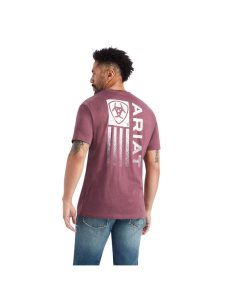 Camiseta Ariat Minimalist Hombre Burdeos | YXSM65937