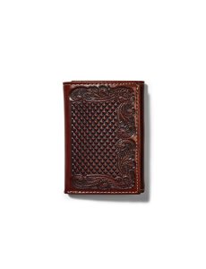 Carteras Ariat Trifold Diamond Plate Hombre Marrones | IVDK34768