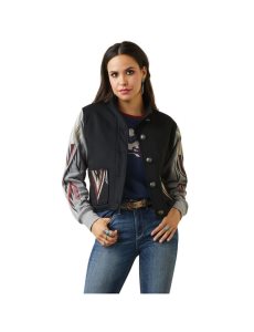 Chaquetas Ariat Embroidered Chimayo Mujer Negras Gris | XIVK93027