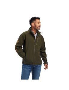 Chaquetas Ariat Logo 2.0 Softshell Hombre Verde Oliva | XYSC87564