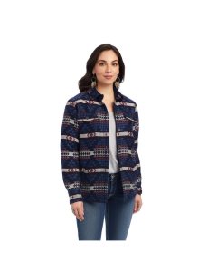 Chaquetas Ariat Shacket Shirt Mujer Azules | CXNG50618