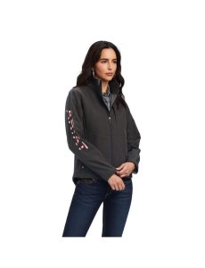 Chaquetas Ariat Team Patriot Softshell Mujer Gris | KTWG41297