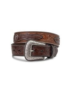 Cinturones Ariat Cross Medallion Hombre Marrones | QYSP25419