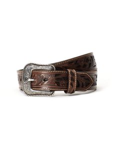 Cinturones Ariat Cuero 1.5' Stamped Hebilla Hombre Marrones | XNYB68432