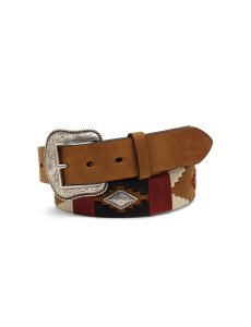 Cinturones Ariat Diamond Embroidery Hombre Marrones | LHYR60947