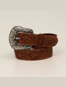 Cinturones Ariat Filigree embossed Mujer Marrones | VLCT42058