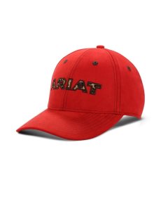 Gorras Ariat Cheetah logo Mujer Rojas | SBYR17948