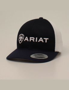 Gorras Ariat Large embossed lgoo mash Hombre Azul Marino | VIGY46319