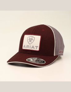 Gorras Ariat Large logo patch Hombre Burdeos | CDHM72035