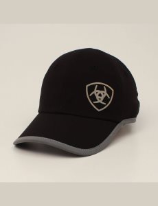 Gorras Ariat Offset logo trim Mujer Negras | KBTX81407