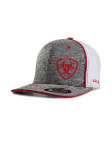 Gorras Ariat Offset shield logo Hombre Rojas | IVFP57419