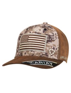 Gorras Ariat Patriot Snapback Hombre Marrones | DASG98170