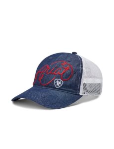 Gorras Ariat Script Shield Mujer Azules | CWQS82097