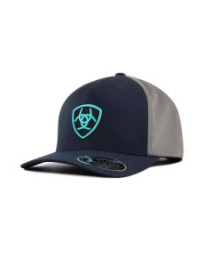 Gorras Ariat Shield Logo Hombre Azul Marino | RVTQ27468