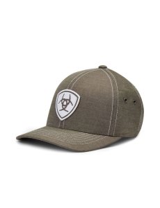 Gorras Ariat Shield Logo Patch Hombre Gris | EHNU14793