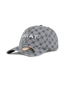 Gorras Ariat Shield logo print Mujer Gris | WQPO49017