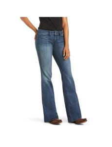 Jeans Ariat Trouser Mid Rise Stretch Outseam Ella Anchos Leg Mujer Multicolor | JDAG36497