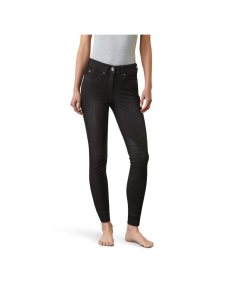 Pantalones Ariat Halo B Denim Knee Patch Breech Mujer Negras | PXFV37614