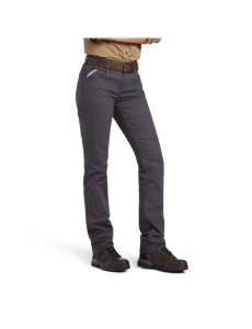 Pantalones Ariat Rebar DuraStretch Made Tough Directo Leg Mujer Gris | EOQN56843