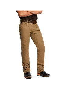 Pantalones Ariat Rebar M4 Low Rise DuraStretch Made Tough Stackable Directo Leg Hombre Kaki | VSLX75198