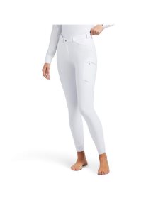 Pantalones Ariat Triton Grip Knee Patch Breech Mujer Blancas | HIGK16258