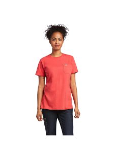 Ropa De Trabajo Ariat Rebar Algodon Strong T Shirts Mujer Multicolor | GMVB58430