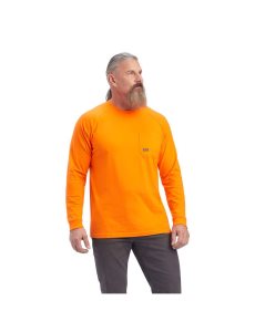 Ropa De Trabajo Ariat Rebar Algodon Strong T Shirts Hombre Naranjas | KFJE34197