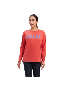 Ropa De Trabajo Ariat Rebar CottonStrong Block T Shirts Mujer Azul Marino | VIDK73295