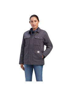 Ropa De Trabajo Ariat Rebar DuraCanvas Sherpa-Forro Coats Mujer Gris | ZOWI89243