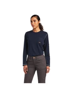 Ropa De Trabajo Ariat Rebar DuraStretch Made Tough Double Front Pants Mujer Gris | QCMS38407