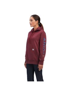 Ropa De Trabajo Ariat Rebar Estampadas Hoodie Mujer Azul Marino | HGKN80291