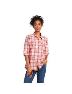 Ropa De Trabajo Ariat Rebar Made Tough DuraStretch Trabajo Shirts Mujer Multicolor | DIXR42307