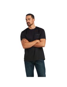 Ropa De Trabajo Ariat Rebar Polartec Elite All Season T Shirts Hombre Negras | OEBG58192