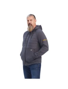 Ropa De Trabajo Ariat Rebar Regulator Full Zip Hoodie Hombre Gris | ILOV01385