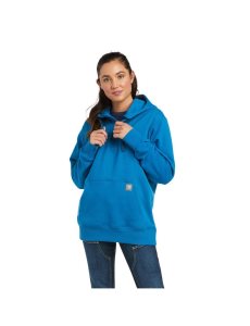 Ropa De Trabajo Ariat Rebar Skill Set 1/2 Zip Hoodie Mujer Azules | INML94316