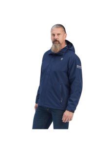 Ropa De Trabajo Ariat Rebar Stormshell Impermeables Jackets Hombre Azul Marino | BUSR76580