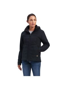 Ropa De Trabajo Ariat Rebar Valkyrie Stretch Lona Insulated Jackets Mujer Negras | GWNU36720