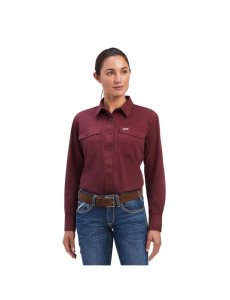 Ropa De Trabajo Ariat Rebar Washed Twill Trabajo Shirts Mujer Multicolor | NUCK94038