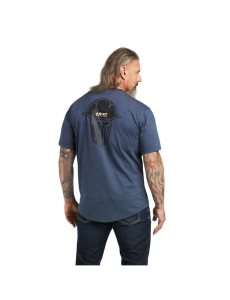 Ropa De Trabajo Ariat Rebar Workman Full Cover T Shirts Hombre Multicolor | GBFM16329