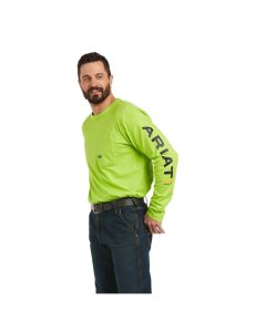 Ropa De Trabajo Ariat Rebar Workman Logo Hombre Verde Claro Negras | QOFC35804