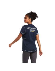 Ropa De Trabajo Ariat Rebar Workman Phrase T Shirts Mujer Azul Marino | KCFR40739