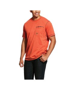 Ropa De Trabajo Ariat Rebar Workman T Shirts Hombre Multicolor | NVBP62578